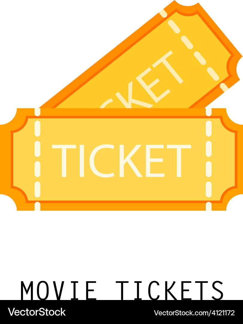Gold ticket Royalty Free Vector Image - VectorStock