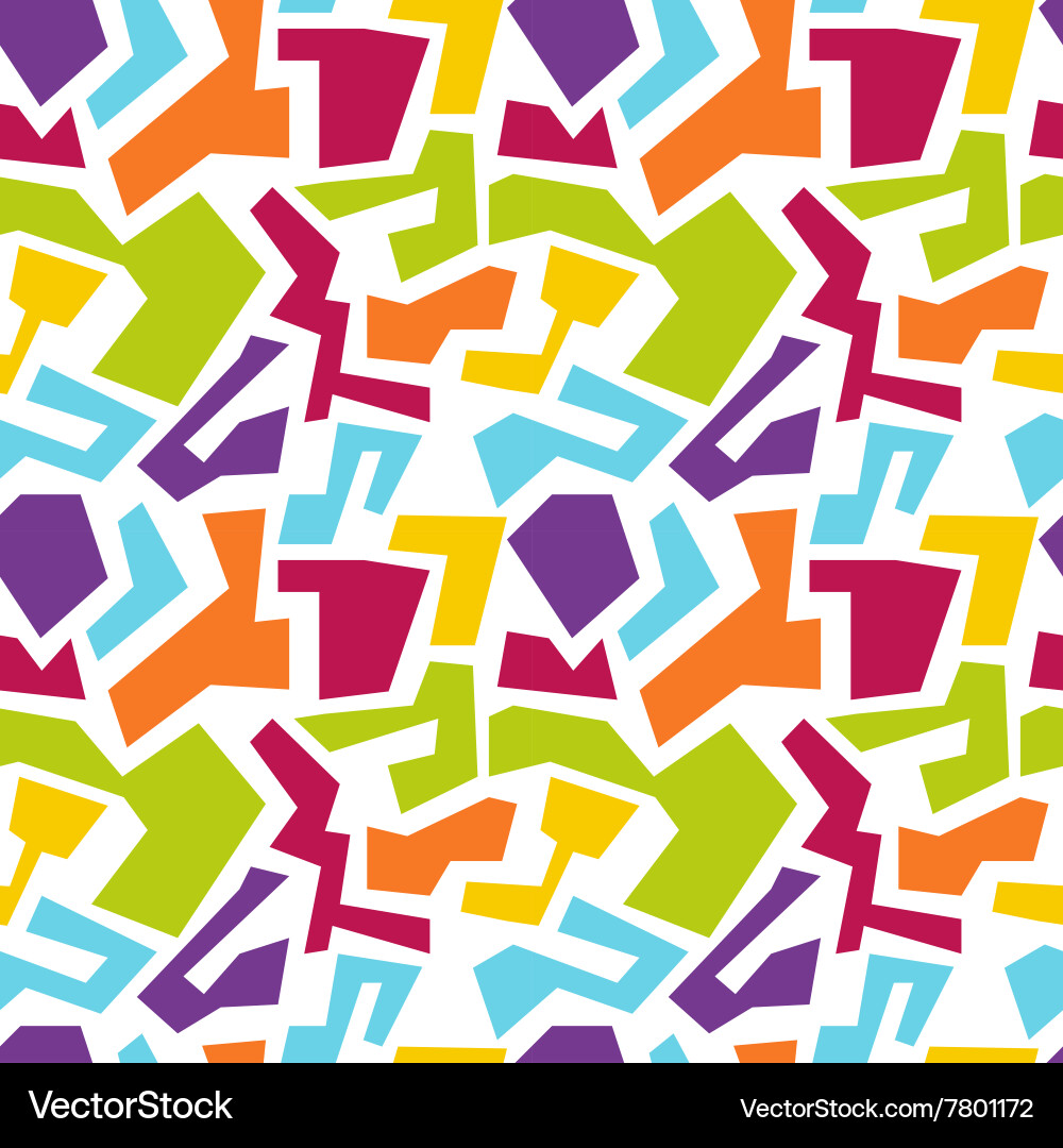 Irregular Geometric Pattern Vector Image