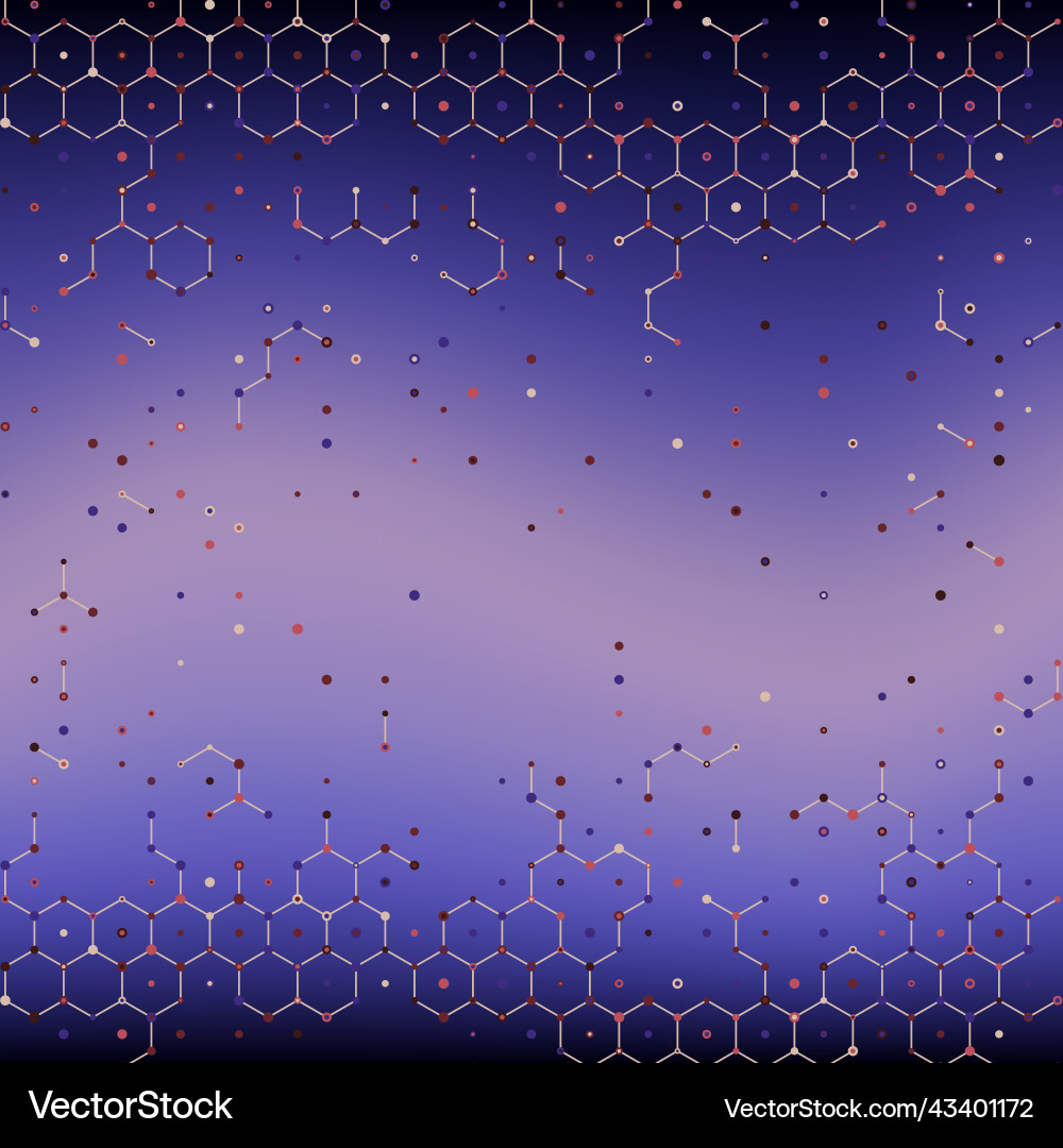 Modern abstract geometric pattern hexagon vector image