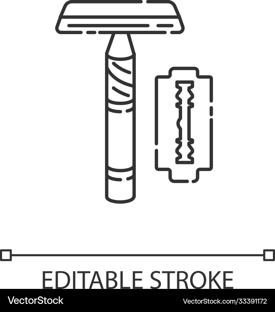 Reusable razor linear icon Reusable razor linear icon Vector Image