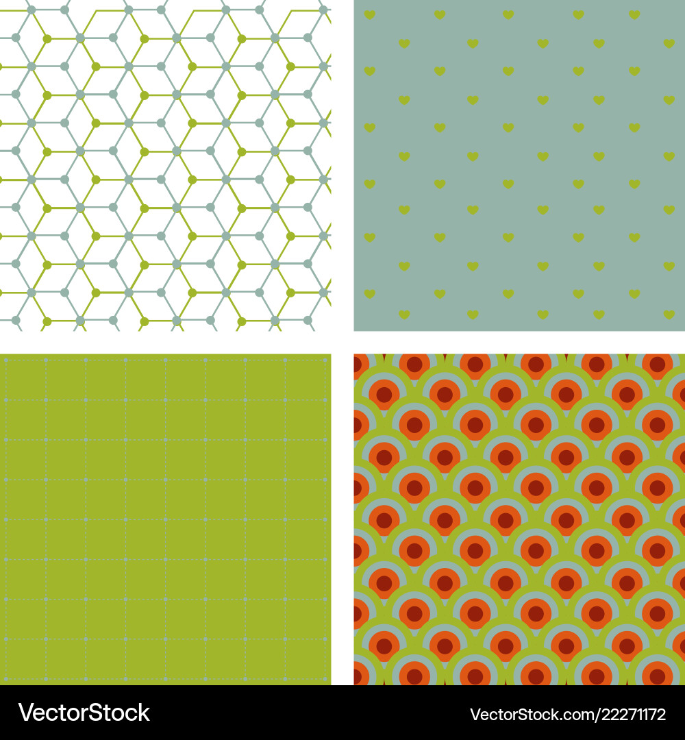 Set of cards patterns at the background Set of cards patterns at the background vector image