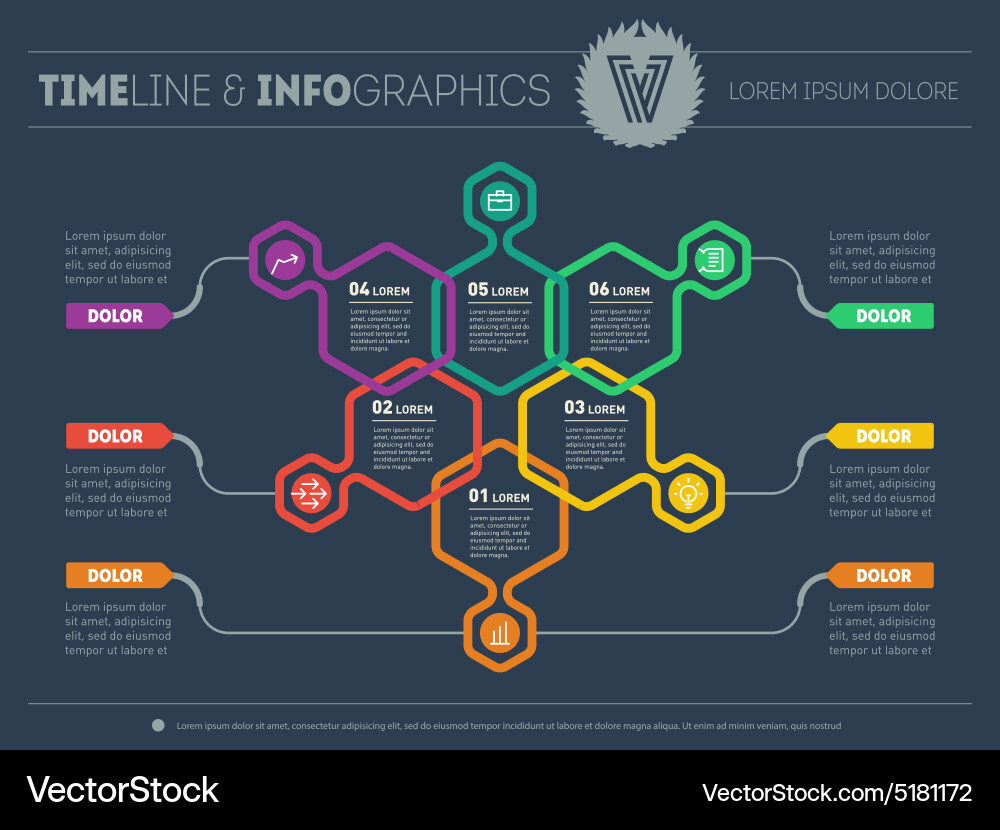 Web template of a pyramidal chart diagram vector image