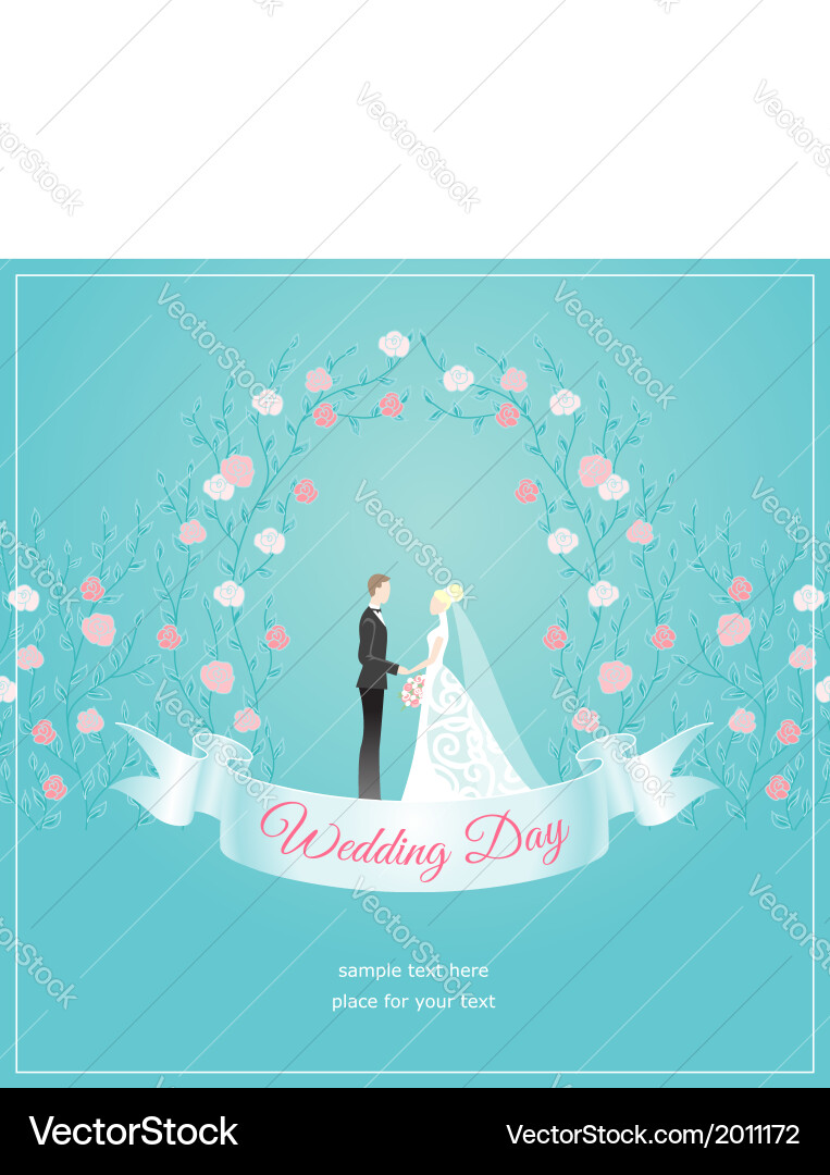 Wedding arch Royalty Free Vector Image - VectorStock