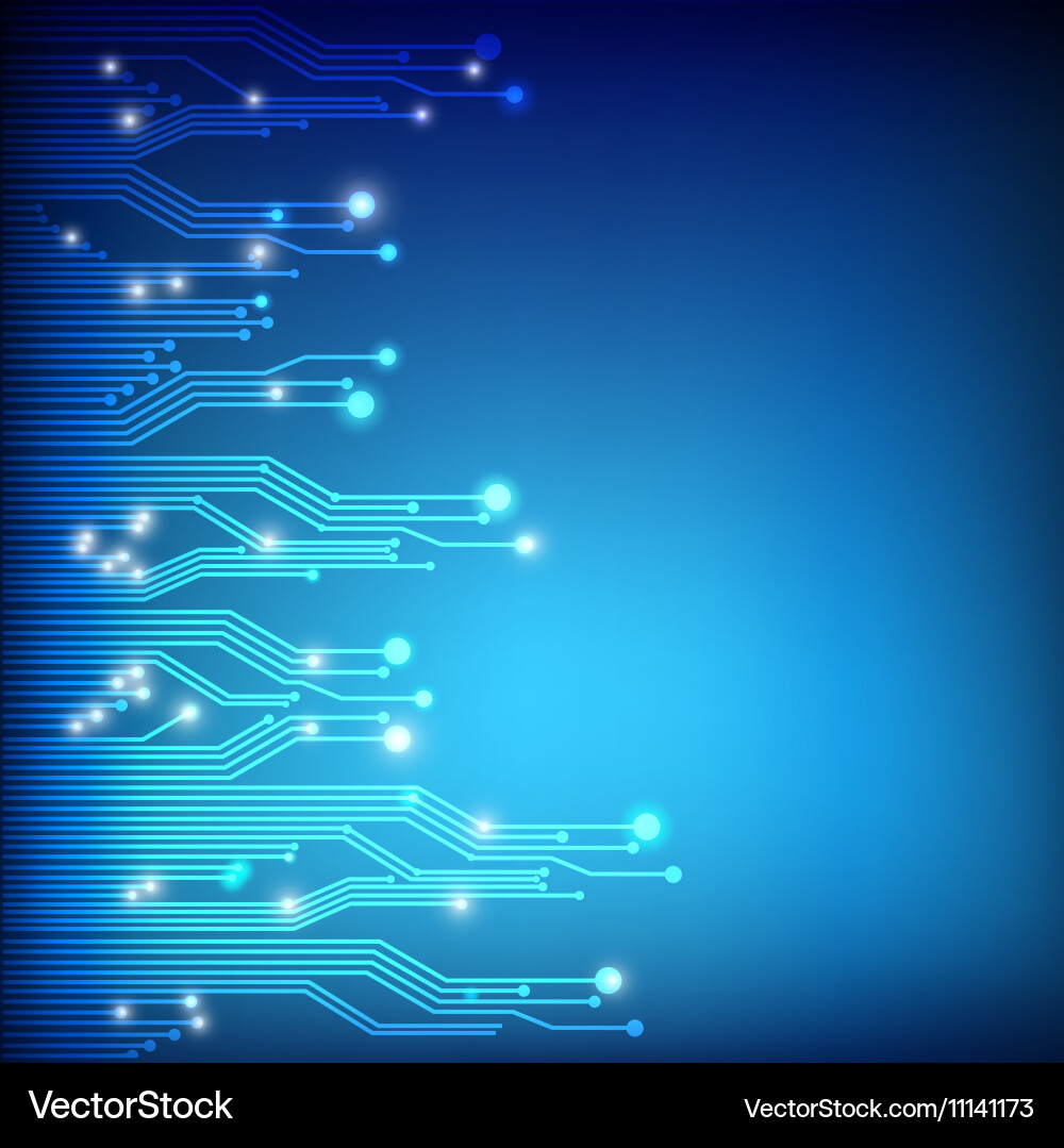 Abstract background circuit connection concept vector image