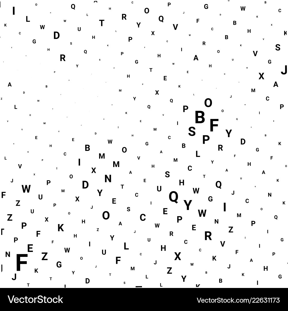 Abstract halftone texture with letters Abstract halftone texture with letters Vector Image