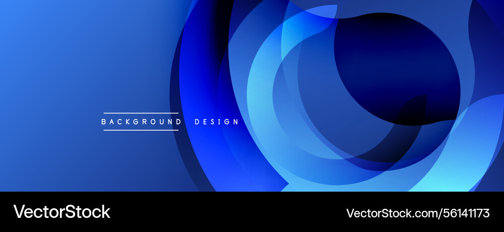 Blue abstract design overlapping circles create Blue abstract design overlapping circles create Vector Image