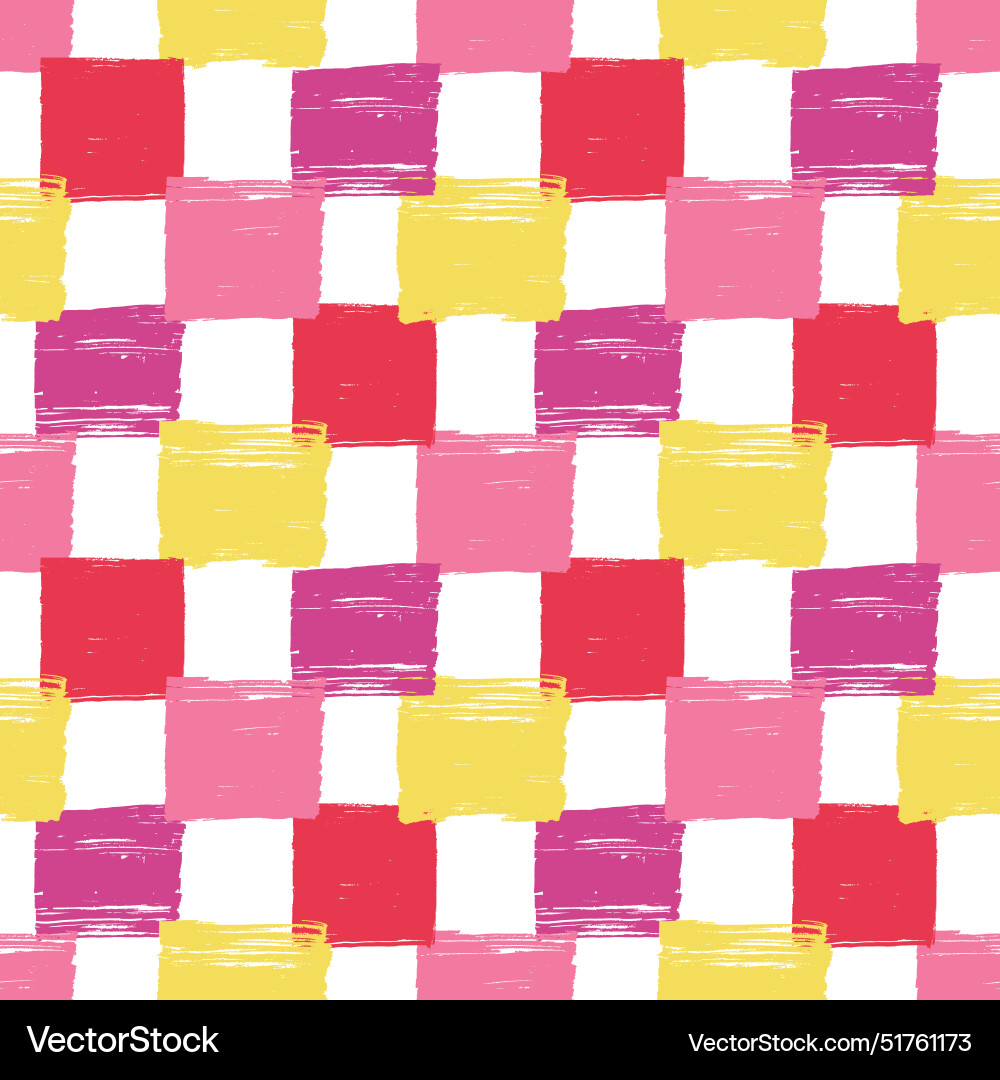 Checkered pattern seamless background colorful Checkered pattern seamless background colorful vector image