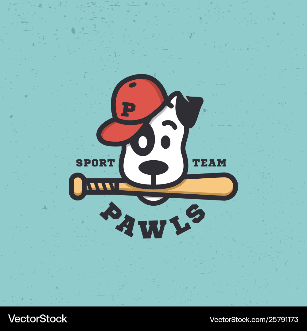 Dog sport mascot vector image