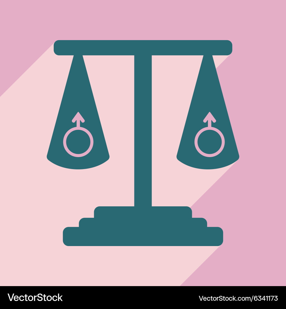 Flat with shadow icon and mobile application Vector Image