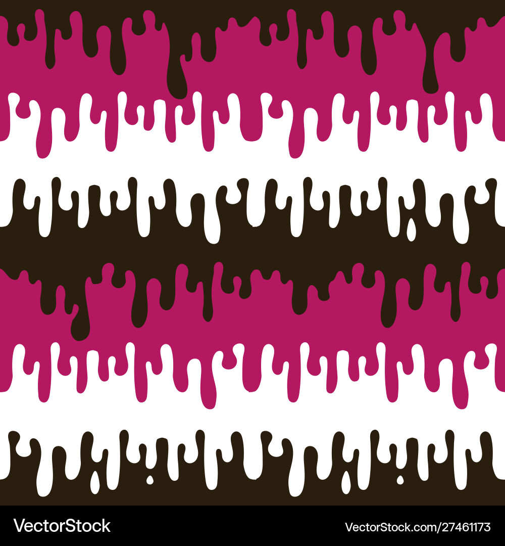 Flowing paint is a seamless pattern dripping Flowing paint is a seamless pattern dripping vector image