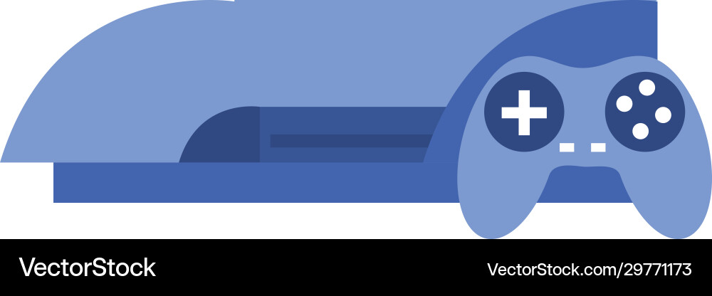 Isolated videogame control with console line style Vector Image
