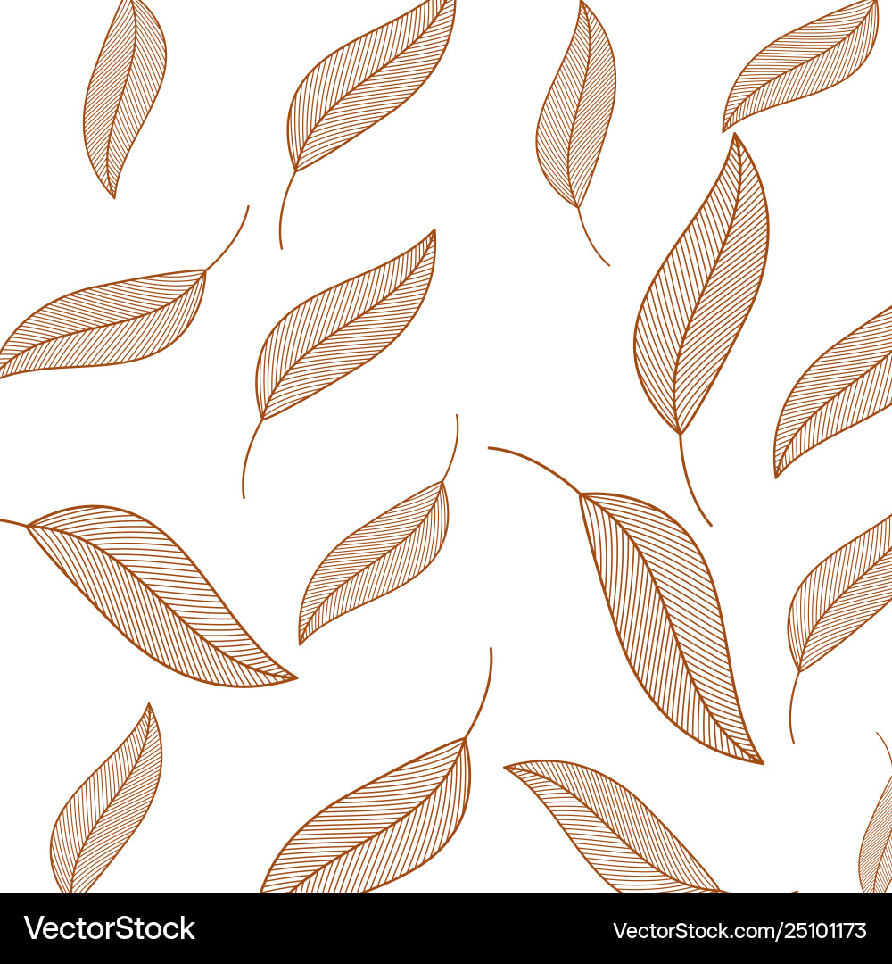 Leaf pattern isolated icon Vector Image