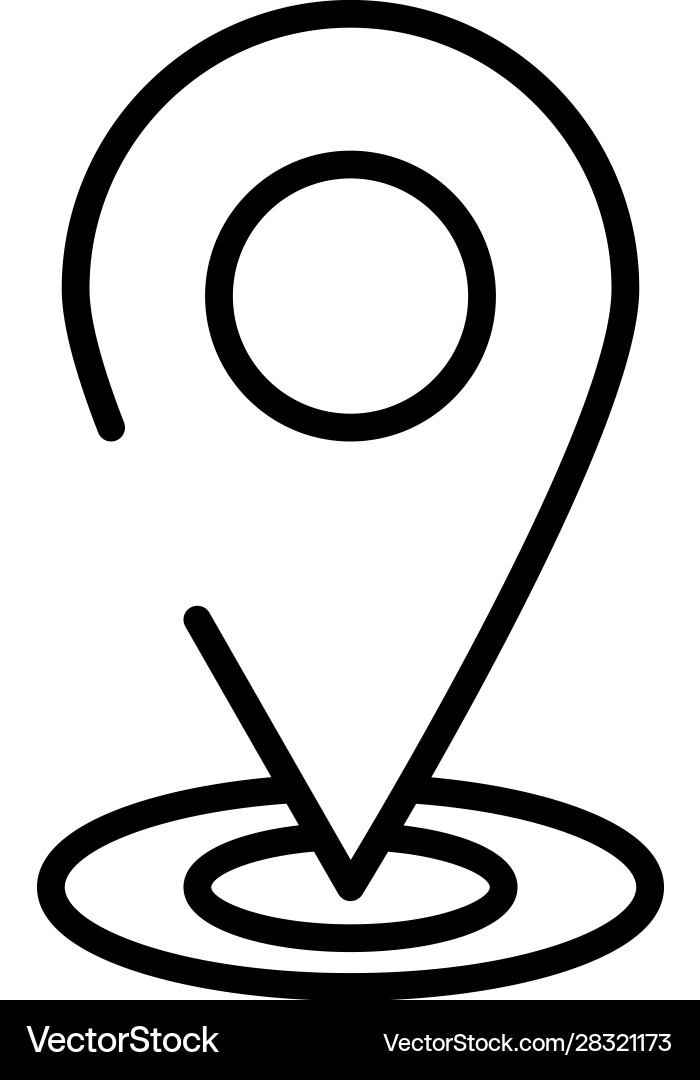Pin pointer location guide icon Vector Image