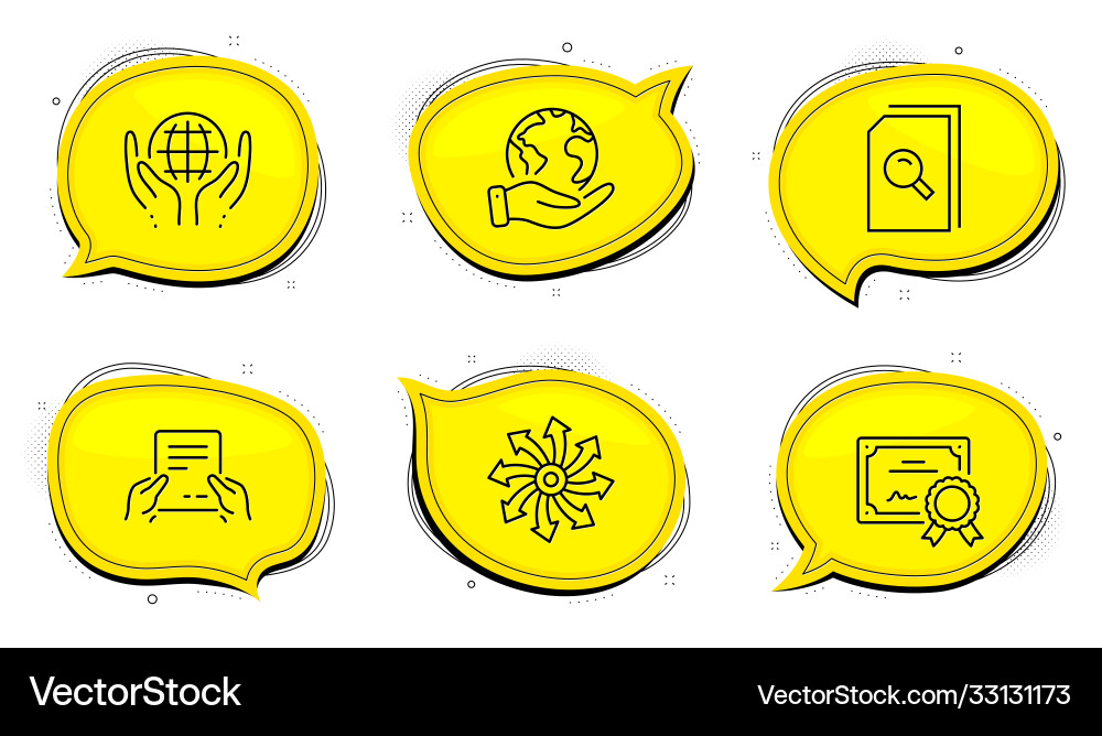 Search files receive file and versatile icons set Search files receive file and versatile icons set vector image