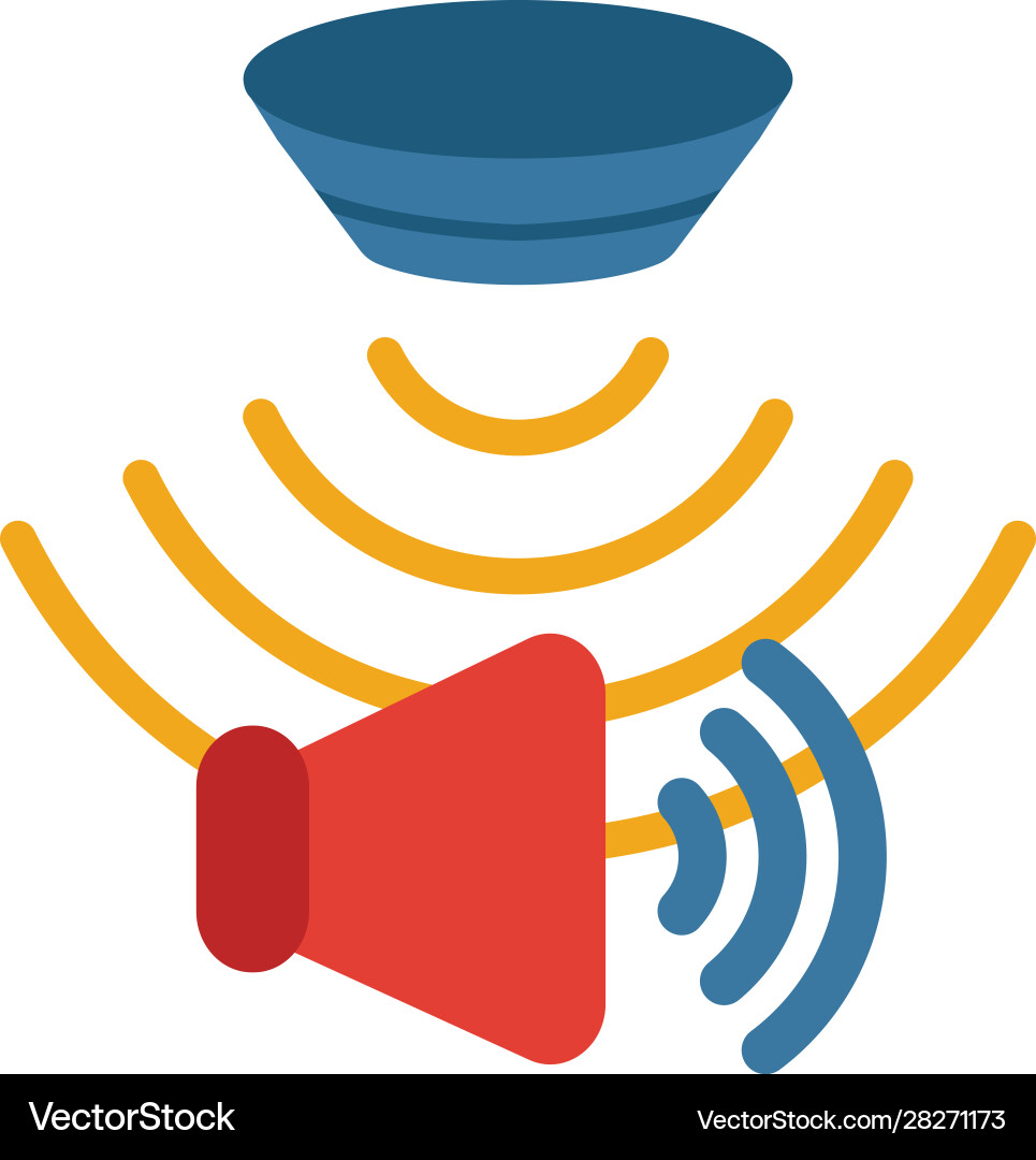 Sound sensor icon simple element from sensors vector image