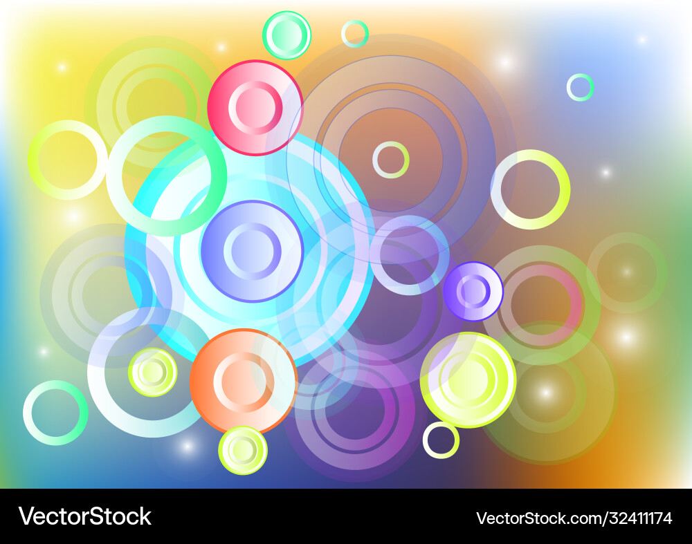 Abstract background with colored circles Abstract background with colored circles Vector Image