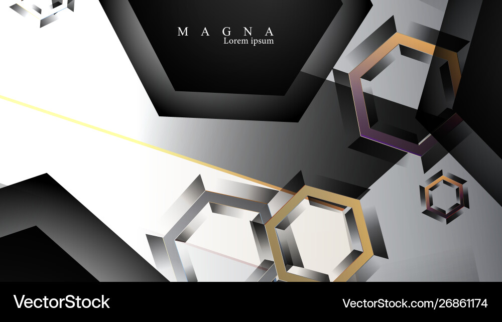 Abstract background with gradient hexagon shapes Abstract background with gradient hexagon shapes vector image