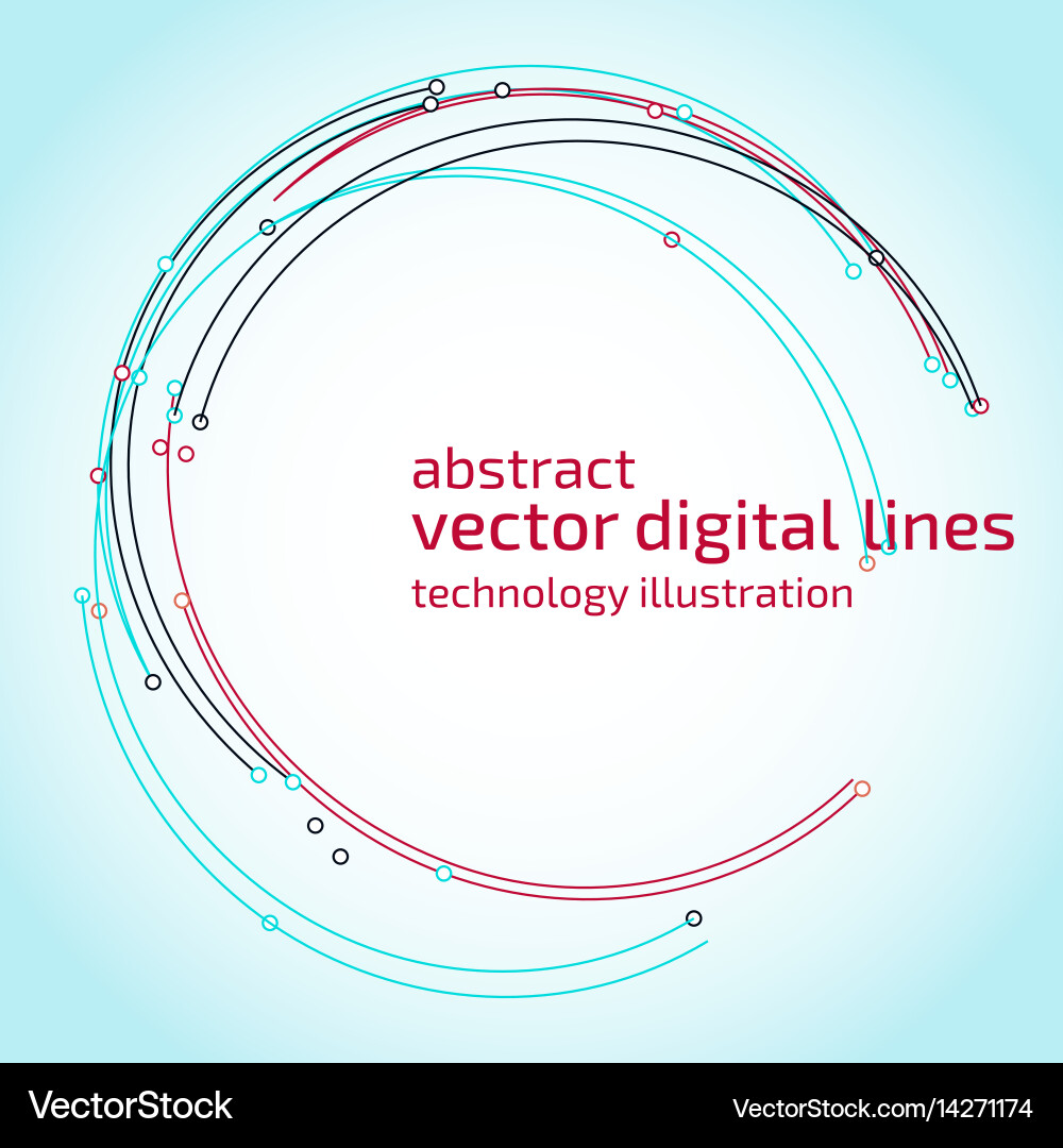Abstract connection Vector Image