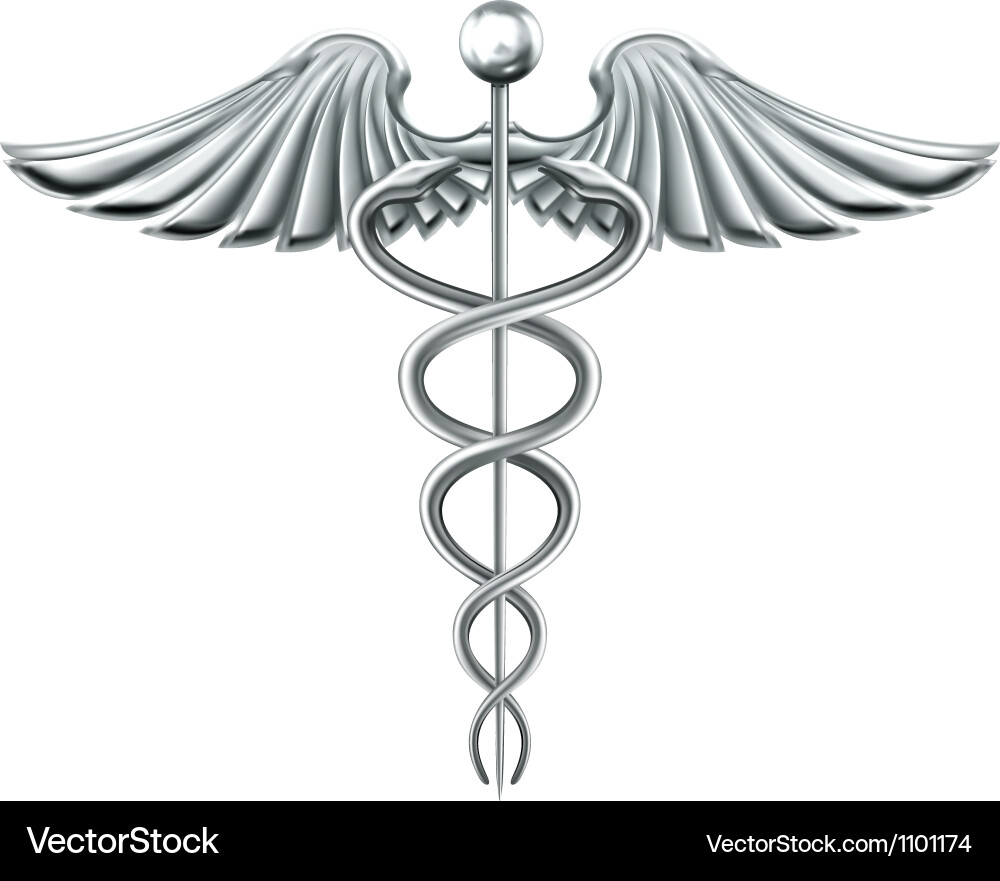 Caduceus Symbol Vector Image