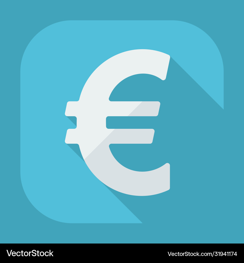 Flat modern design with shadow icons currency unit Flat modern design with shadow icons currency unit Vector Image