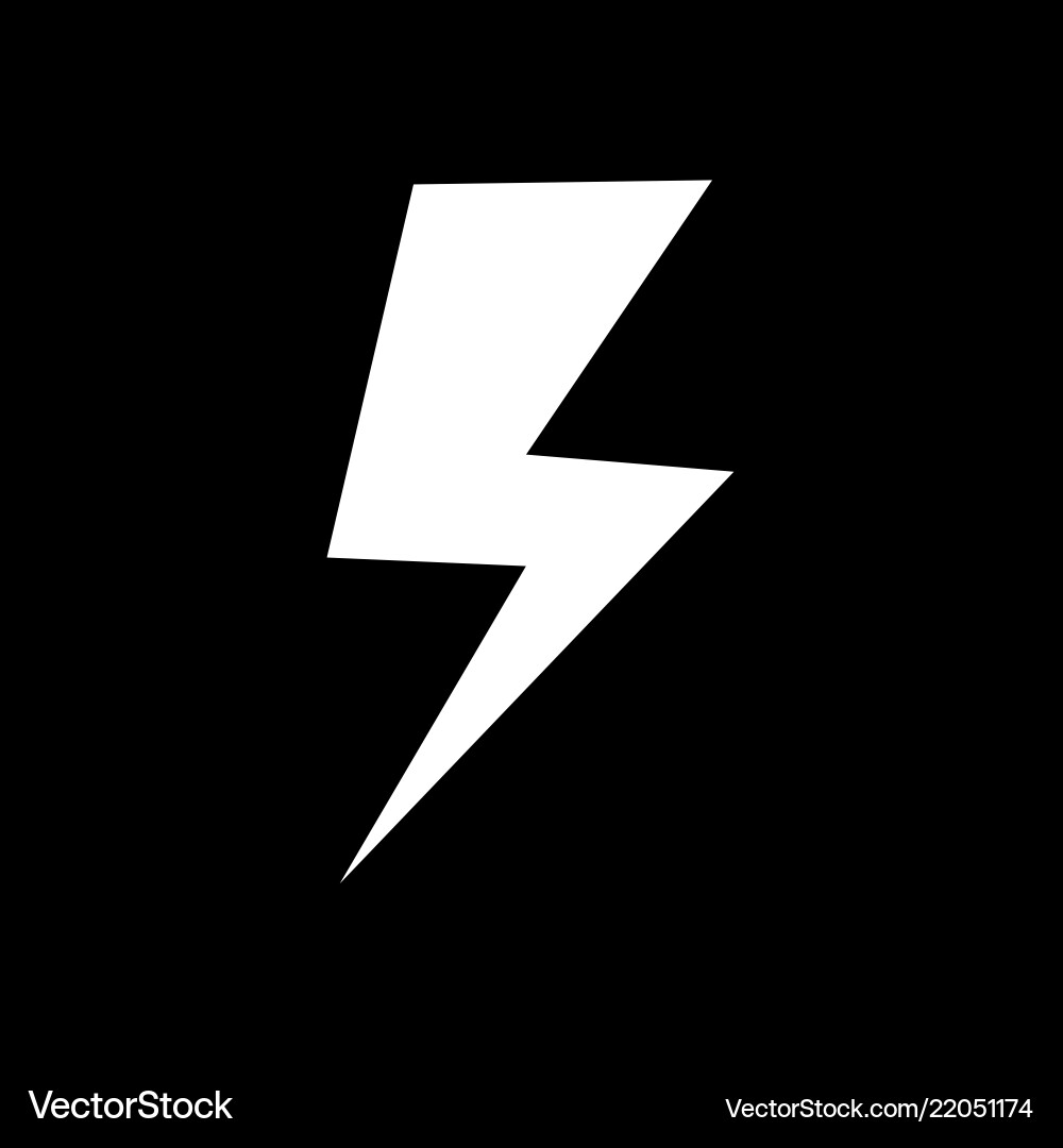 Lightning icon design Lightning icon design vector image