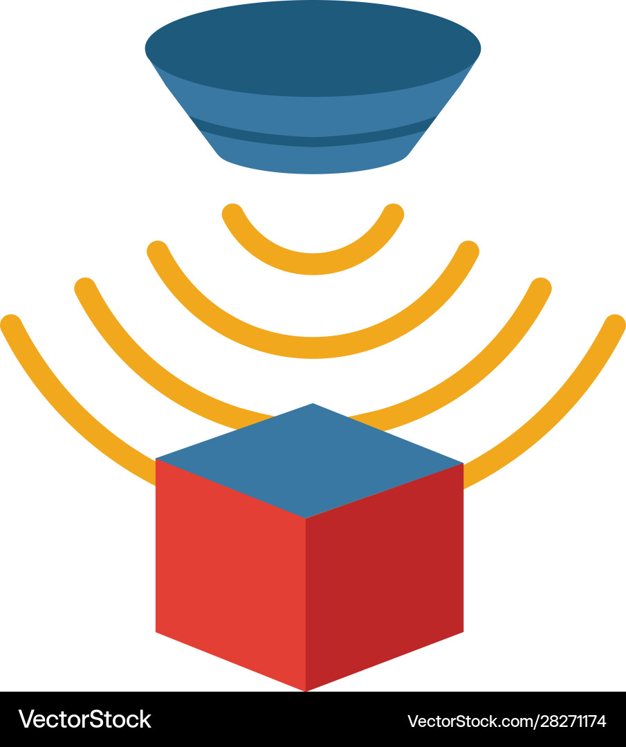 Proximity sensor icon simple element from sensors Vector Image