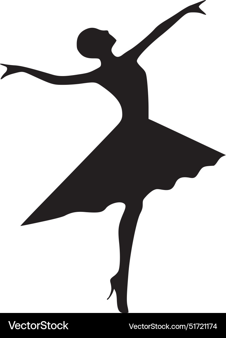 Tanz - minimalistische und einfache Silhouette Tanz - minimalistische und einfache Silhouette vektorbild