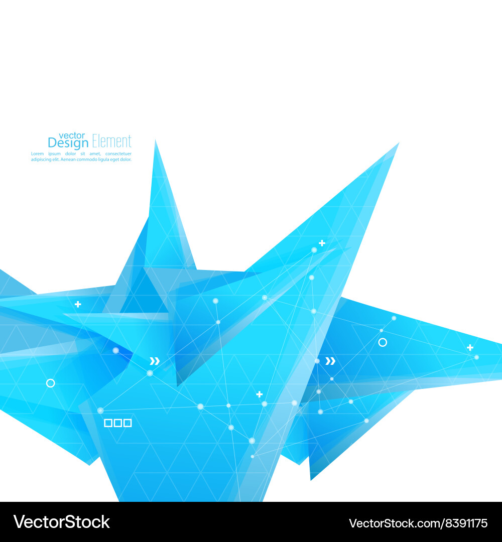 Abstract background with geometric shapes Vector Image
