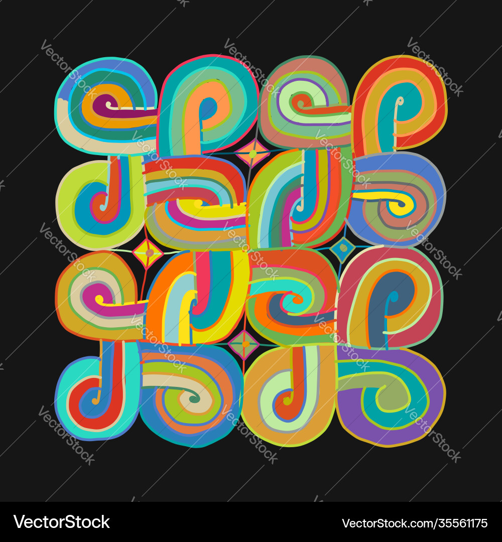 Abstract decor design element colorful lines Abstract decor design element colorful lines vector image