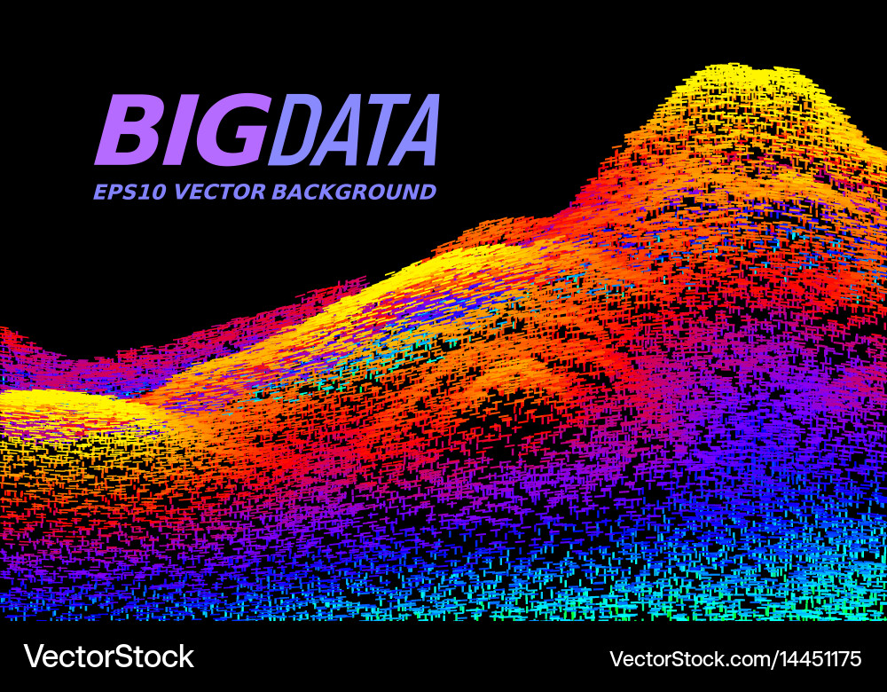 Big data concept abstract background Vector Image
