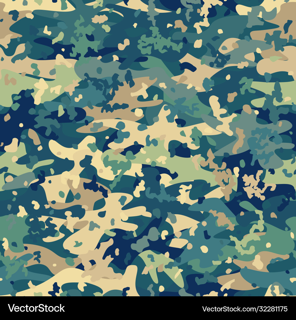 Camouflage seamless pattern abstract modern Vector Image