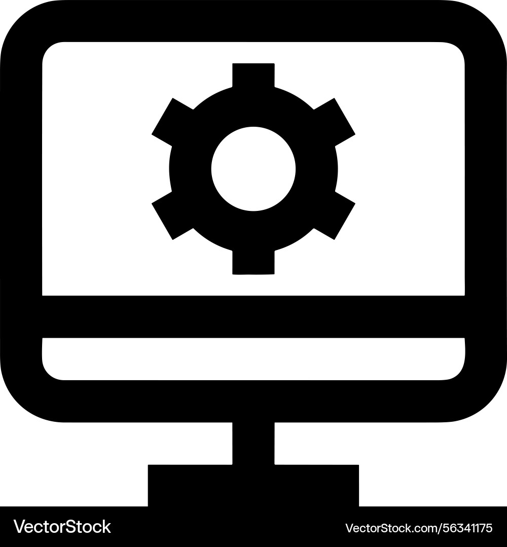 Computer icon symbol image Vector Image