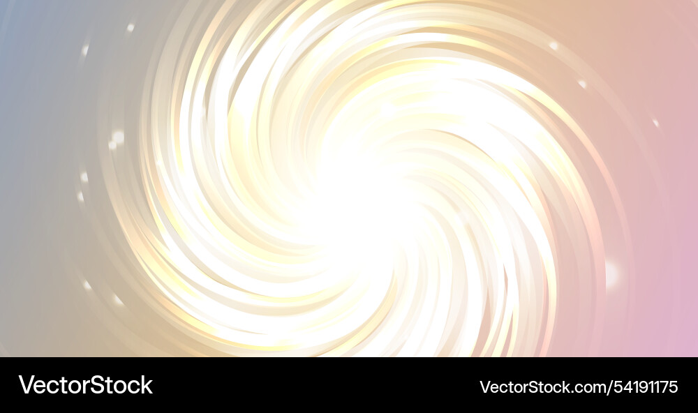 Glow swirl lines effect with sparkles background vector image