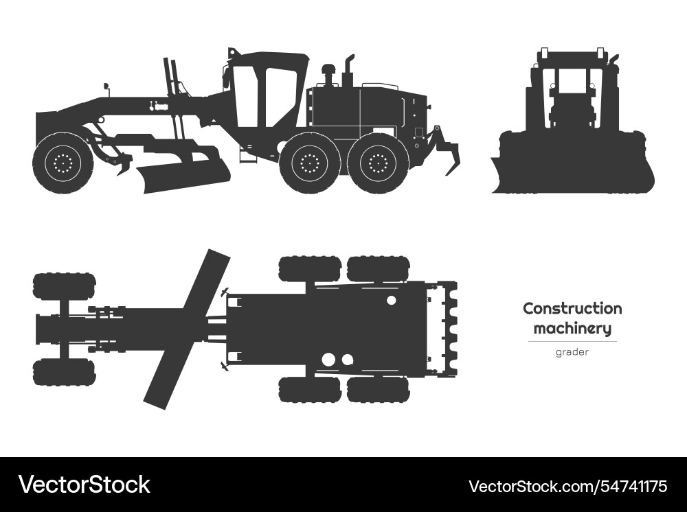 Isolierte grader schwarz silhouette industrial Isolierte grader schwarz silhouette industrial vektorbild