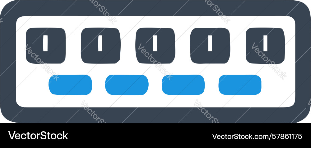 Modular gaming keypad with programmable buttons Vector Image
