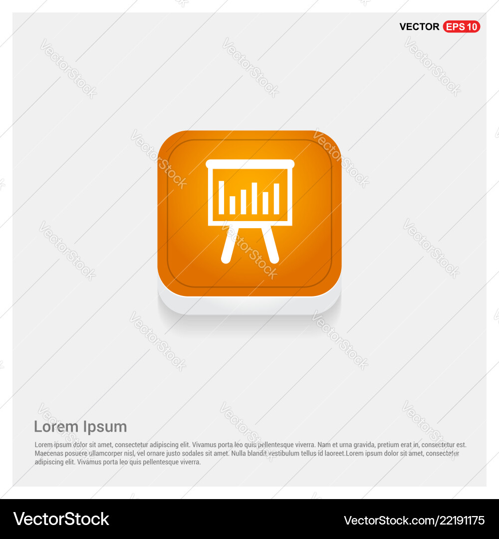 Progress graph icon Progress graph icon Vector Image