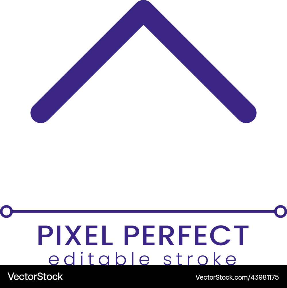 Scroll up pixel perfect rgb color ui icon Scroll up pixel perfect rgb color ui icon vector image