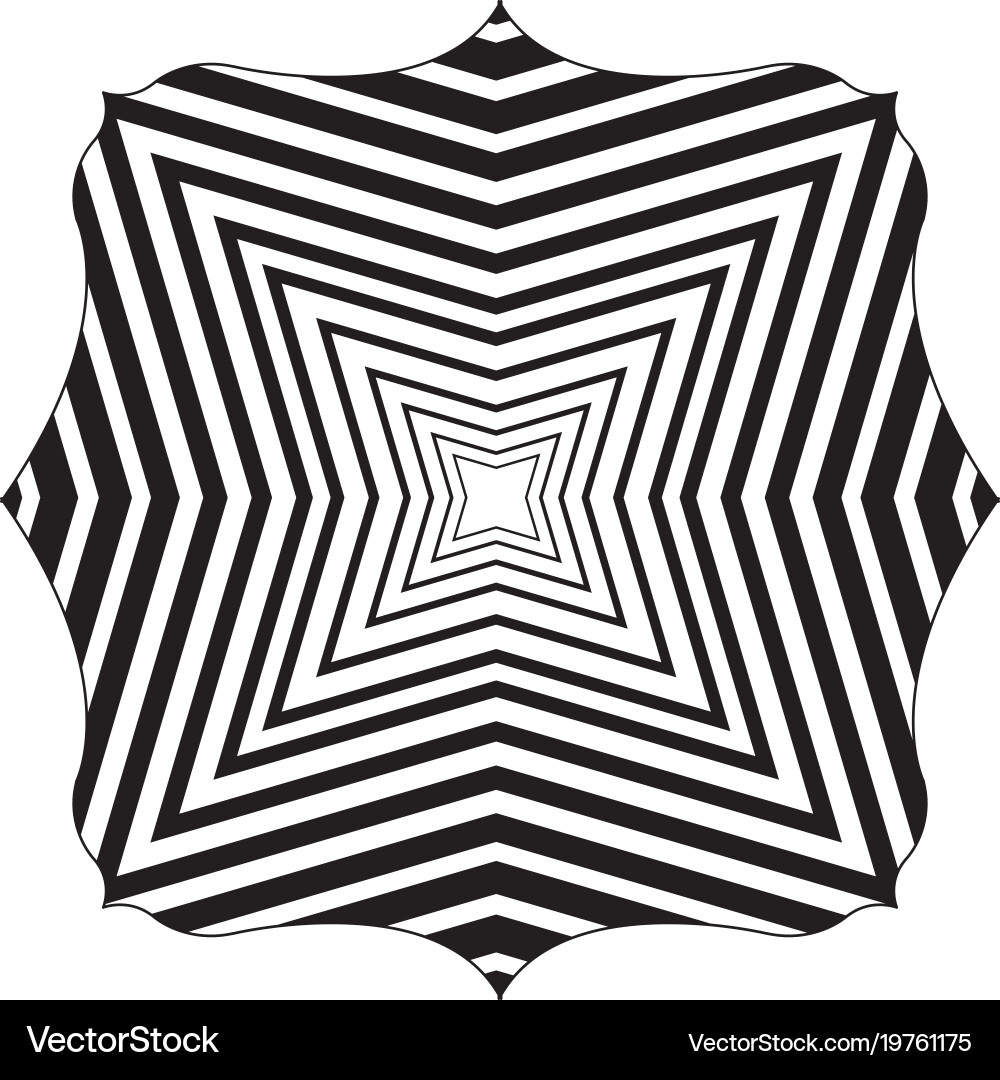 Square with pattern geometric shapes background vector image