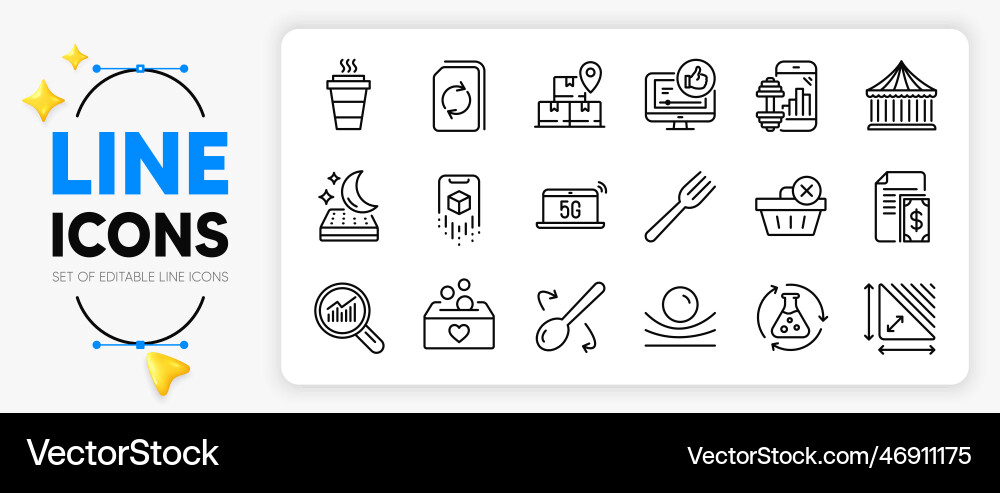 Update document 5g notebook and like video line Update document 5g notebook and like video line Vector Image