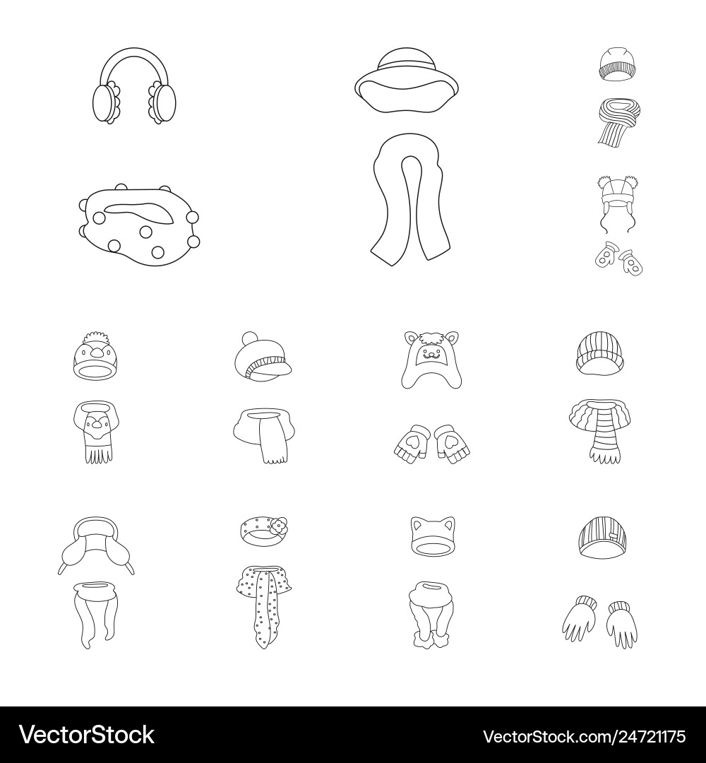 Winter and cold logo Vector Image