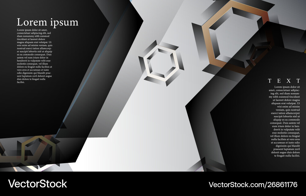 Abstract background with gradient hexagon shapes Abstract background with gradient hexagon shapes vector image