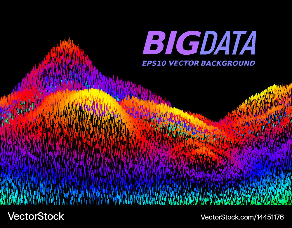 Big data concept abstract background vector image