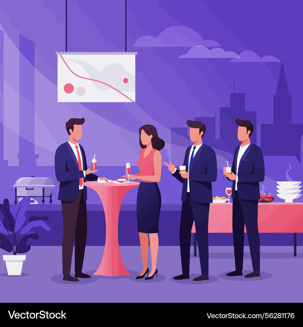 Business Networking Event Vector Image