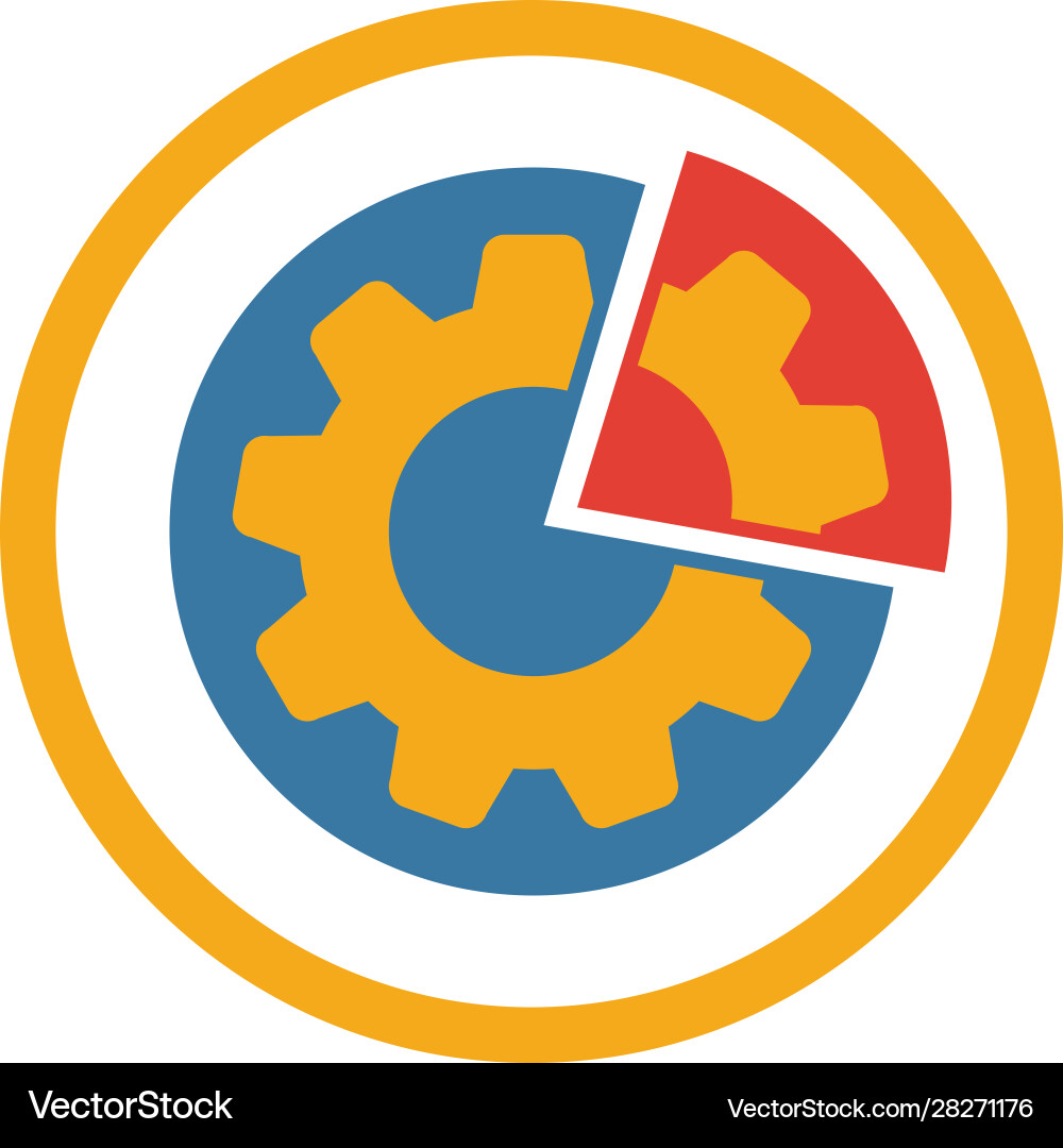 Data management icon simple element from seo Vector Image