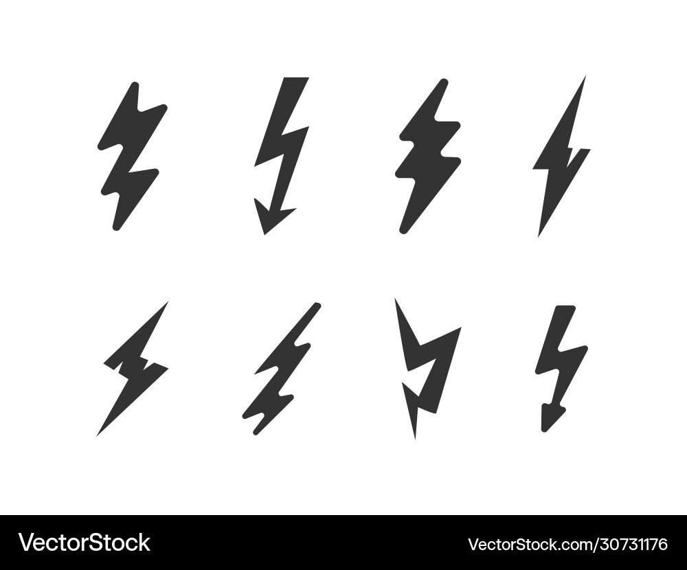 Lightning thunder energy Vector Image