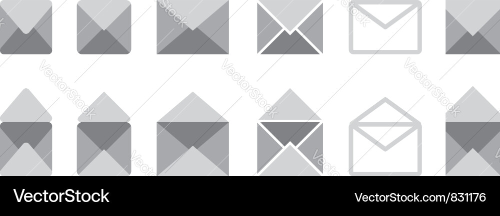 Mail Vector Shape Mail set Royalty Free Vector Image - VectorStock