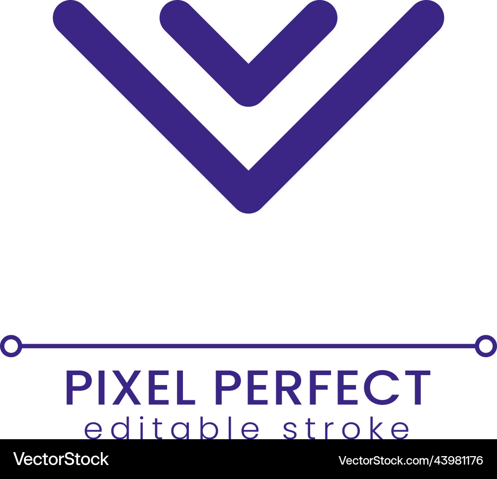 Scroll to bottom pixel perfect rgb color ui icon Scroll to bottom pixel perfect rgb color ui icon vektorbild