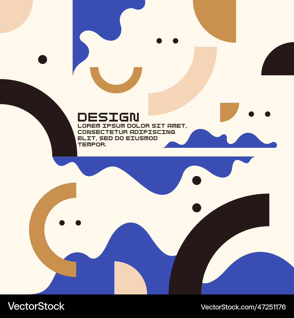 Trendy abstract background composition forms Trendy abstract background composition forms Vector Image