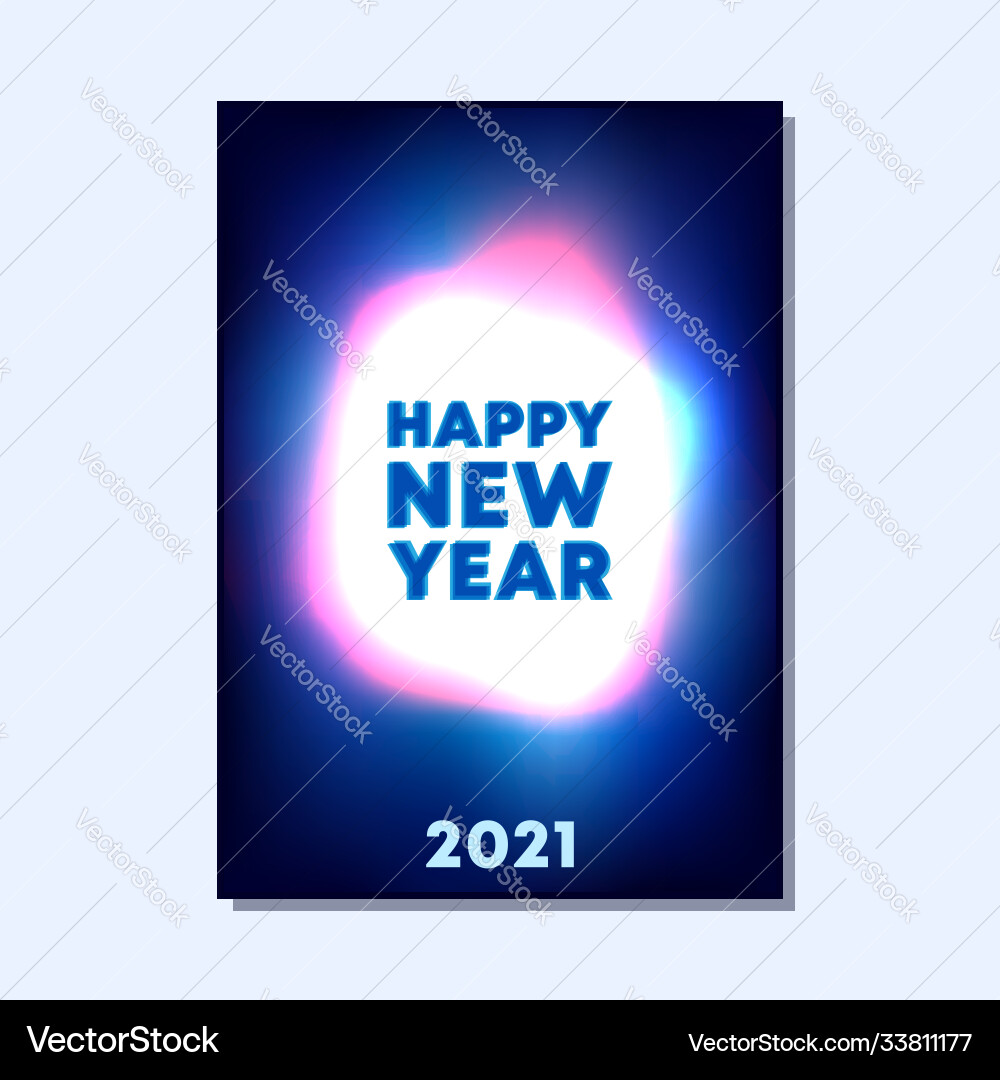 2021 new year typography with abstract gradient 2021 new year typography with abstract gradient Vector Image