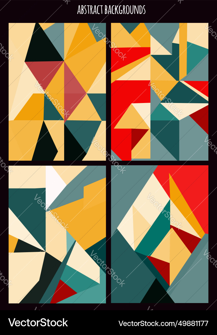 A set of abstract background with different Vector Image